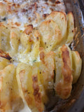 Cheesy Creamy Scalloped Potatoes - Serves 4 as a hearty side.