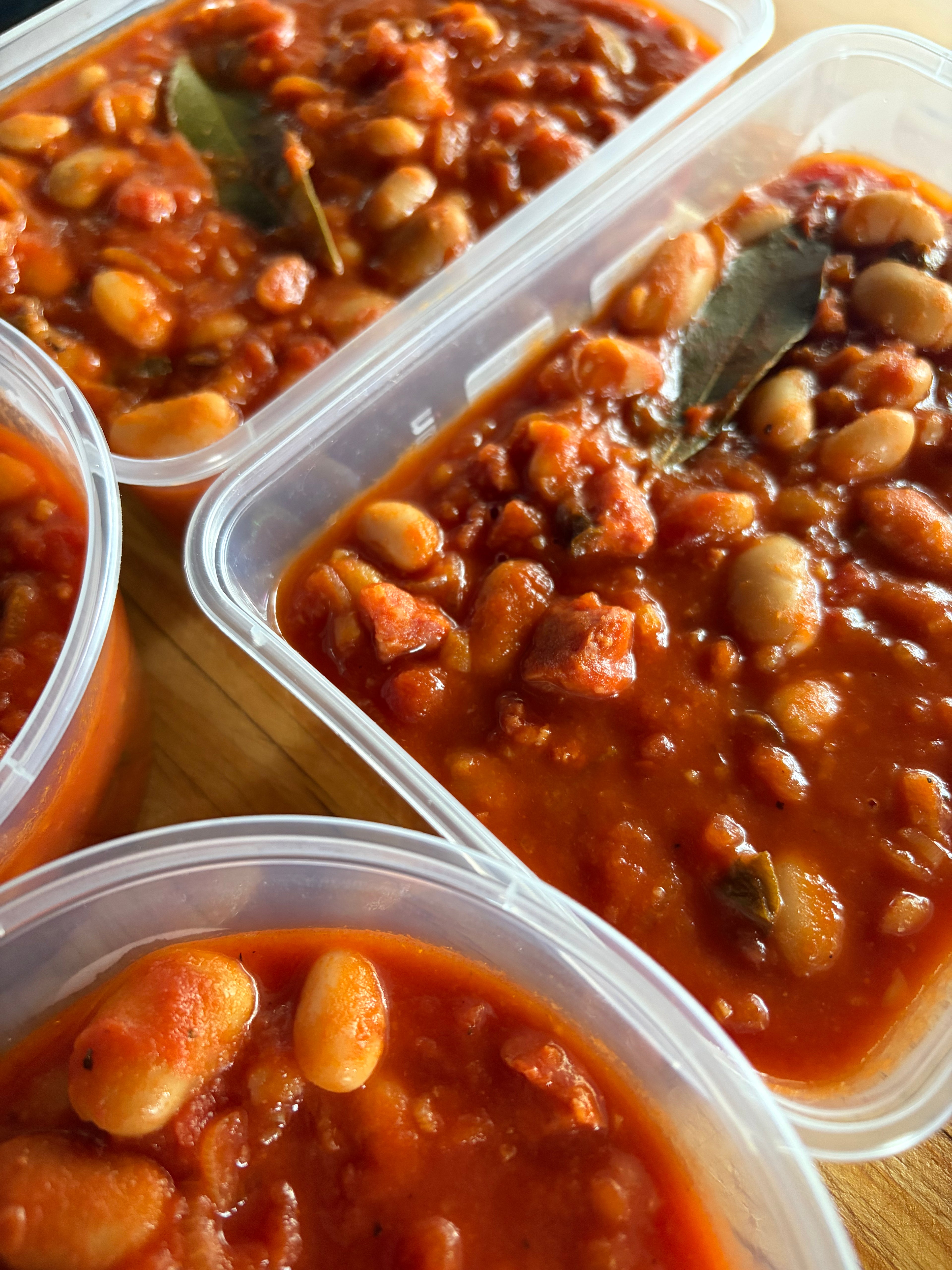 Cannellini & Butter Beans With Chorizo - Serves 1-2 & 2-3