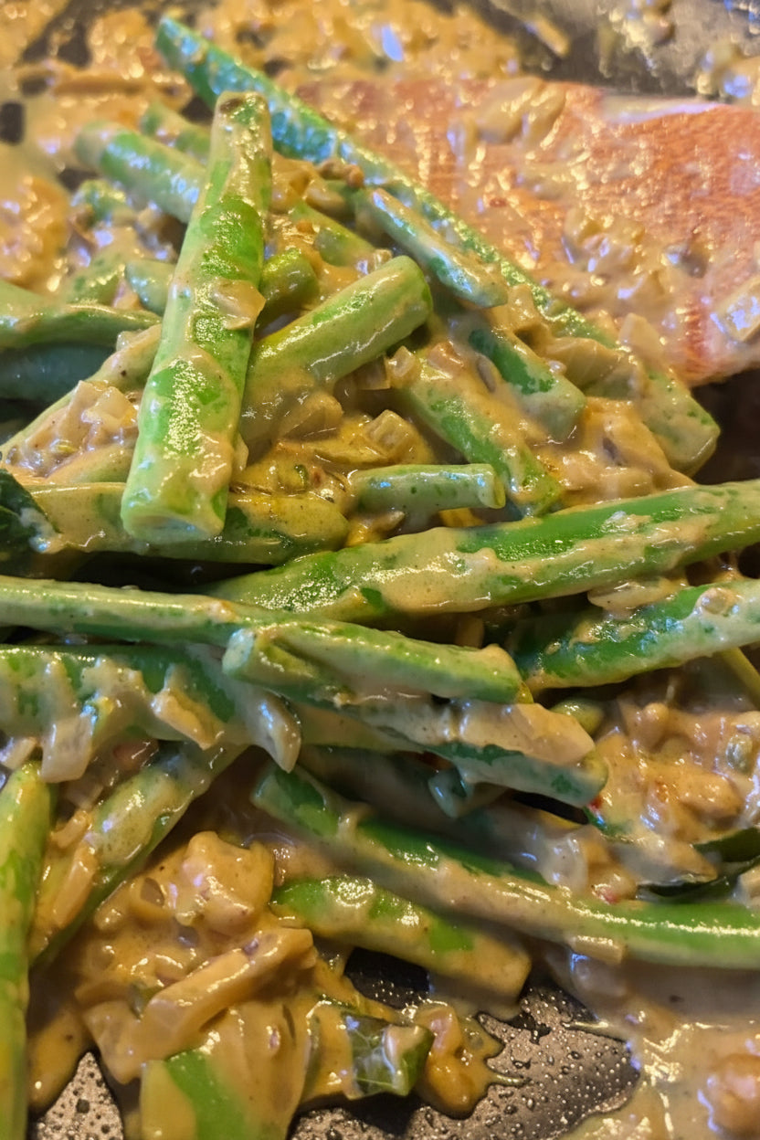 Spicy Green Bean Curry - Serves 4 as a side (approx 400g)