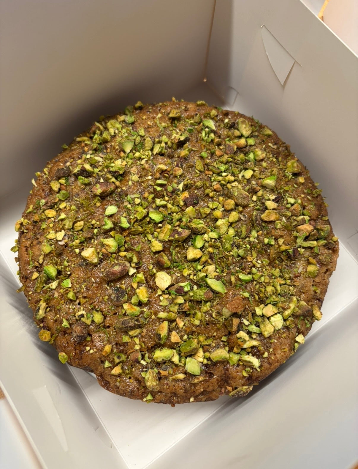 Lime, Pistachio & Olive Oil Cake - Per Slice
