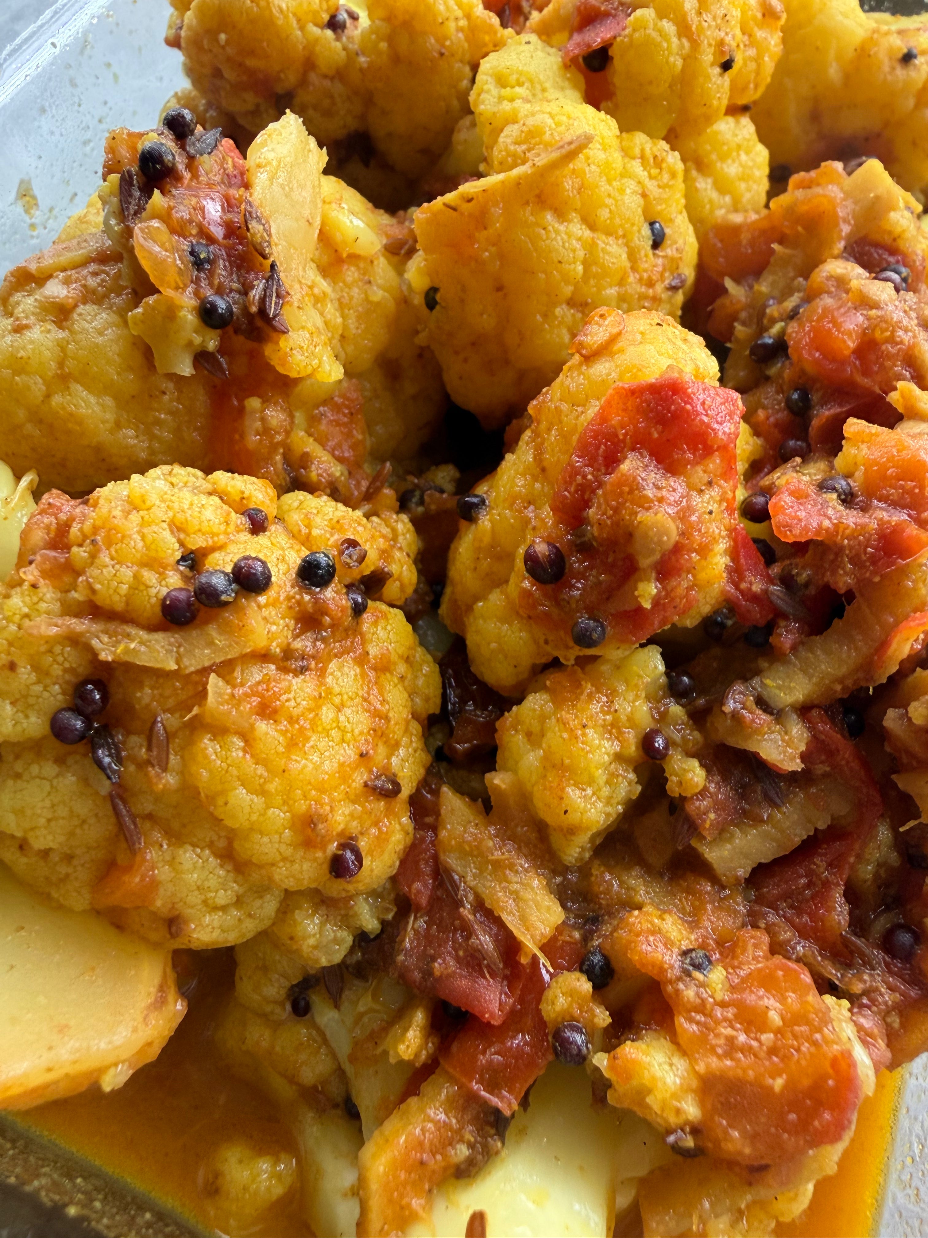 Cauliflower Curry -  Serves 4 As A Side -  (Fresh, Not Frozen)