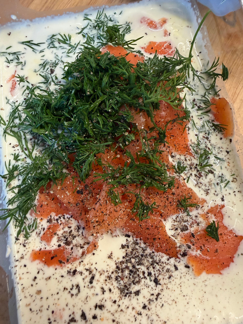 Smoked Salmon, Caper & Cream Pasta Sauce With Dill - Serves 2
