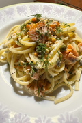 Smoked Salmon, Caper & Cream Pasta Sauce With Dill - Serves 2